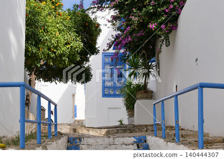Landscape of Sidi Bou Said, Tunis, Tunisia Landscape of Sidi Bou Said, Tunis, Tunisia 140444307