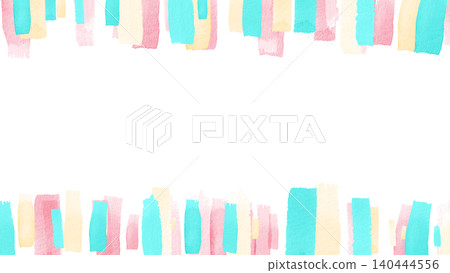 Stylish frame with watercolor brushstrokes Stylish frame with watercolor brushstrokes 140444556
