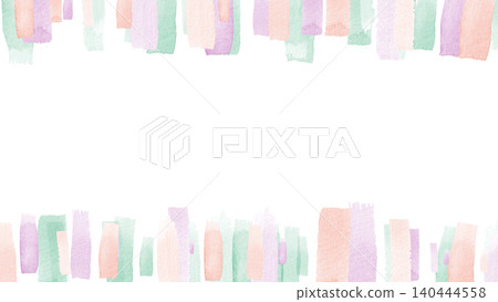 Stylish frame with watercolor brushstrokes Stylish frame with watercolor brushstrokes 140444558
