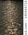 The waves that shine with a golden light 140444728