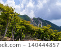 View of the Ookage scree slope from near the summit of Nekodake Mountain on Shakagatake Mountain (Mie and Shiga Prefectures). 140444857