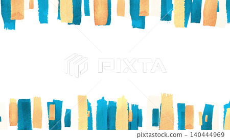 Stylish frame with watercolor brushstrokes Stylish frame with watercolor brushstrokes 140444969