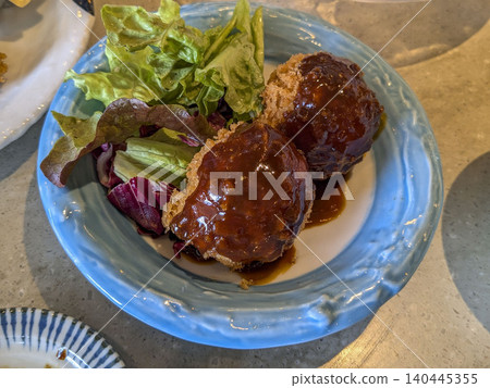 Cream croquettes with demi-glace sauce Cream croquettes with demi-glace sauce 140445355