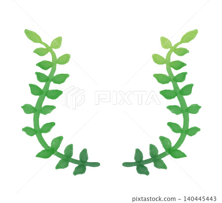 Laurel wreath frame drawn with soft markers 2 Laurel wreath frame drawn with soft markers 2 140445443