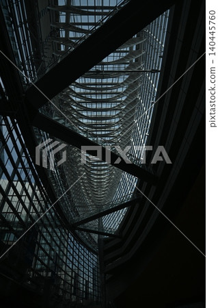 Looking up at the Tokyo International Forum Looking up at the Tokyo International Forum 140445760