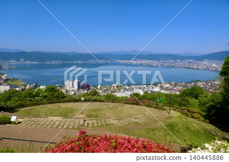 Lake Suwa from Tateishi Park (Suwa City, Nagano Prefecture) Lake Suwa from Tateishi Park (Suwa City, Nagano Prefecture) 140445886