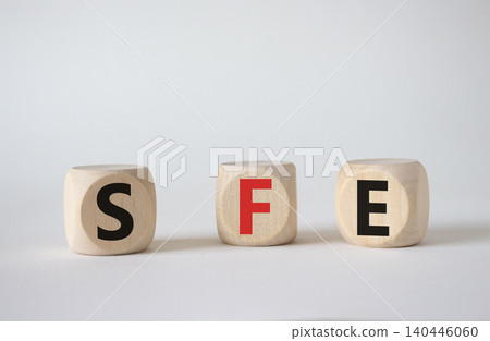 SFE - Sales Force Effectiveness. Wooden cubes with word SFE. Beautiful white background. Business and Sales Force Effectiveness concept. Copy space. SFE - Sales Force Effectiveness. Wooden cubes with word SFE. Beautiful white background. Business and Sales Force Effectiveness concept. Copy space. 140446060