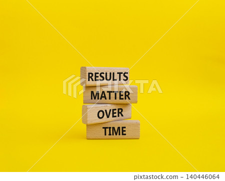 RESULTS symbol. Wooden blocks with words RESULTS MATTER OVER TIME. Beautiful yellow background. Business and RESULTS concept. Copy space RESULTS symbol. Wooden blocks with words RESULTS MATTER OVER TIME. Beautiful yellow background. Business and RESULTS concept. Copy space 140446064