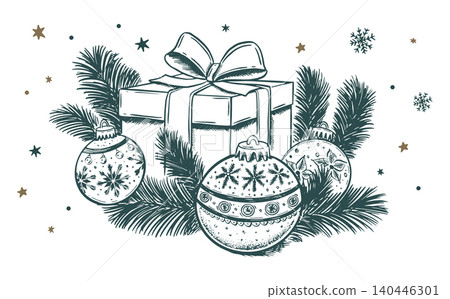 christmas, gift, box 140446301