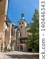 Courtyard of Vlassky dvur in Kutna Hora. Czech republic. 140446343