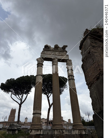Temple of Castor and Pollux - Rome, Italy Temple of Castor and Pollux - Rome, Italy 140446371