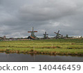 桑斯安斯風車村（Zaanse Schans），荷蘭的風車小鎮。 140446459