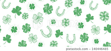 clover, leaf, vector 140446485