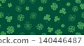 St. Patrick's Day Seamless Pattern with Lucky Clovers	 140446487