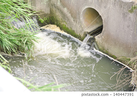 A landscape of flowing agricultural water. A landscape of flowing agricultural water. 140447391