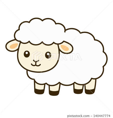 Cute sheep character illustration Cute sheep character illustration 140447774