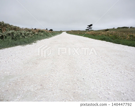 豆谷山上的一條白色道路(陰天) 豆谷山上的一條白色道路(陰天) 140447792
