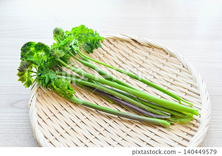 Freshly picked wild vegetables 140449579
