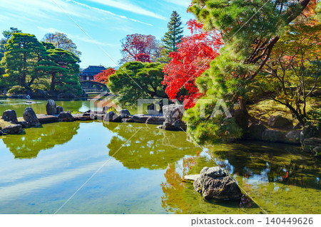 桂離宮的秋葉美景 140449626
