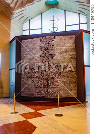 Gaudí's Sagrada Familia entrance monument Gaudí's Sagrada Familia entrance monument 140449796