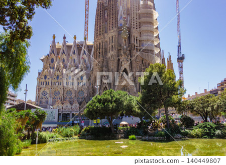 Gaudí's Nativity Facade of the Sagrada Familia Gaudí's Nativity Facade of the Sagrada Familia 140449807
