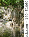 The Fuefuki River stream in early summer, with sunlight filtering through the fresh green leaves (Yamanashi City, Yamanashi Prefecture) 140451060