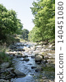 The Fuefuki River stream and fresh greenery in early summer (Yamanashi City, Yamanashi Prefecture) 140451080