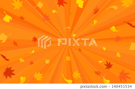 Autumn foliage and orange converging lines background_horizontal 140451534