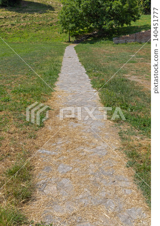 Straight Walk Path Park Straight Walk Path Park 140451777