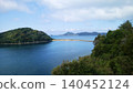 平靜的海灣與蔚藍的大海 140452124