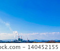 天空和工廠景色 140452155