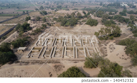 Ancient grain storage and barter exchange site at harappa mound f pakistan Ancient grain storage and barter exchange site at harappa mound f pakistan 140452332