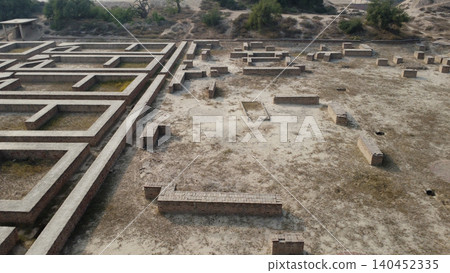 Harappa ancient mound above former homes and workshops Pakistan Harappa ancient mound above former homes and workshops Pakistan 140452335