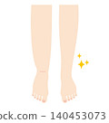 Before and after photos of swollen legs 140453073