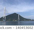 The Shimanami Kaido, the Tatara Bridge, and the scenery of the Seto Inland Sea 140453602