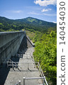 Nakanokata Dam and Mt. Kasagi in Ena City, Gifu Prefecture 140454030