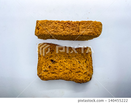 Pile rusks with wholewheat flour, Crispy Golden-Brown Rusk Toast  140455222