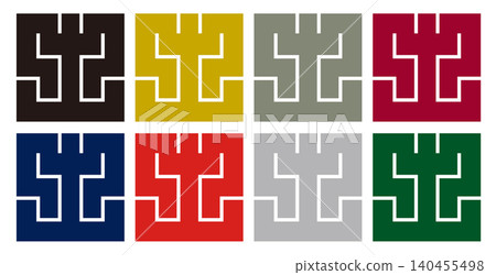 Family crest - Square character - Earth (Tsuchi) | Earth and stability Family crest - Square character - Earth (Tsuchi) | Earth and stability 140455498