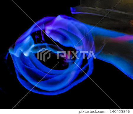 Abstract blue flame Abstract blue flame 140455846