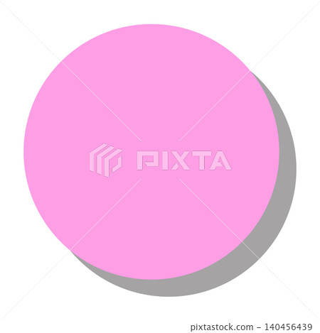 A pink circle with a shadow in the bottom right corner, which can be used as a background or icon base. A pink circle with a shadow in the bottom right corner, which can be used as a background or icon base. 140456439