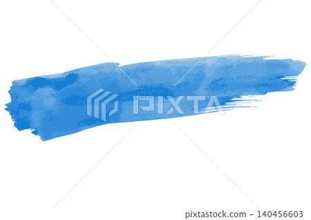 Blue brushstroke wavy brush stroke vector illustration material Blue brushstroke wavy brush stroke vector illustration material 140456603
