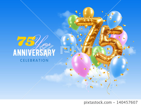 75 Year Anniversary Celebration Template 75 Year Anniversary Celebration Template 140457607