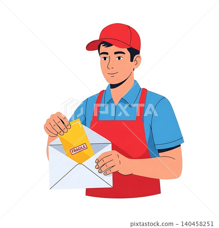 Fulfillment Associate Packing Item In Bubble Envelope Fulfillment Associate Packing Item In Bubble Envelope 140458251