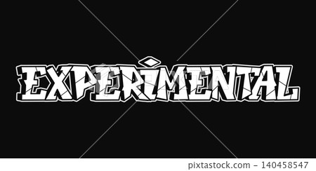 Experimental graffiti word typography design Experimental graffiti word typography design 140458547