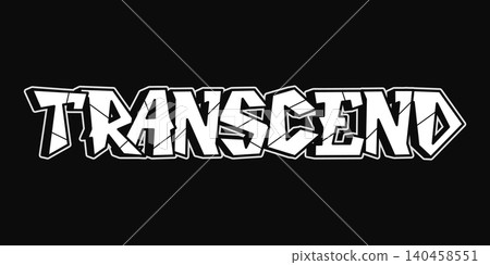 Transcend graffiti word typography design Transcend graffiti word typography design 140458551
