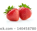 Strawberry isolated on white background 140458780