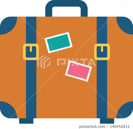 Travel Bag With Stickers Ready for a Journey to a New Destination Travel Bag With Stickers Ready for a Journey to a New Destination 140458812
