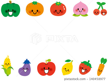 Vegetables, fruits, frames, greengrocer, ingredients, food, lifestyle, meals, sets, corn, strawberries, onions, food, 140458977