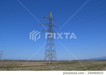 Transmission tower high voltage alternating current 140460035