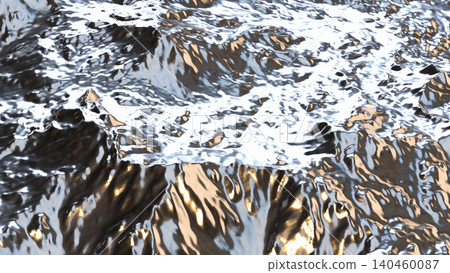 Reflective Silver Mountain Texture 3d render. Reflective Silver Mountain Texture 3d render. 140460087